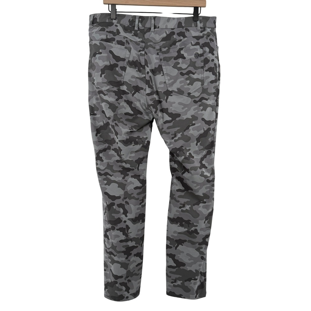 G/FORE Tour 5 Pocket Straight Leg Golf Pants Charcoal Camo Men 35x32 Performance - Picture 4 of 8